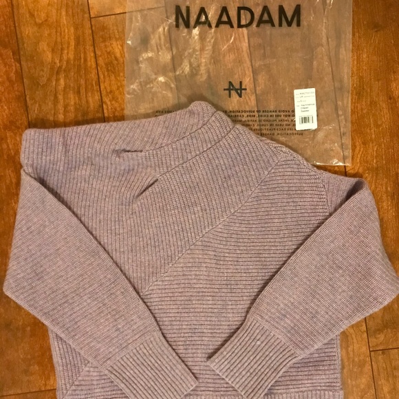 Naadam wool cashmere off shoulder sweater - Picture 7 of 9